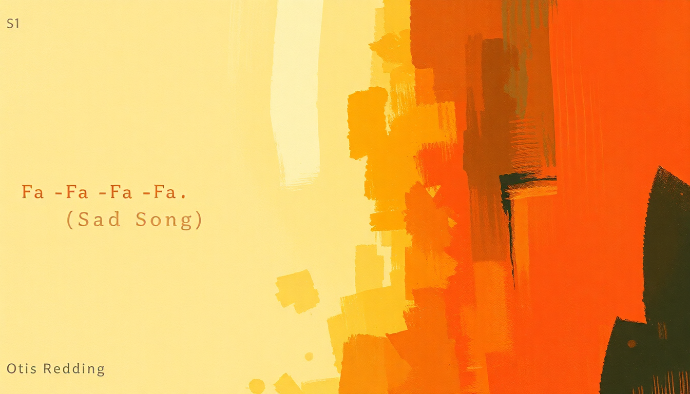 Fan-driven abstract illustration evoking the emotional arc of Fa-Fa-Fa-Fa-Fa (Sad Song) by Otis Redding