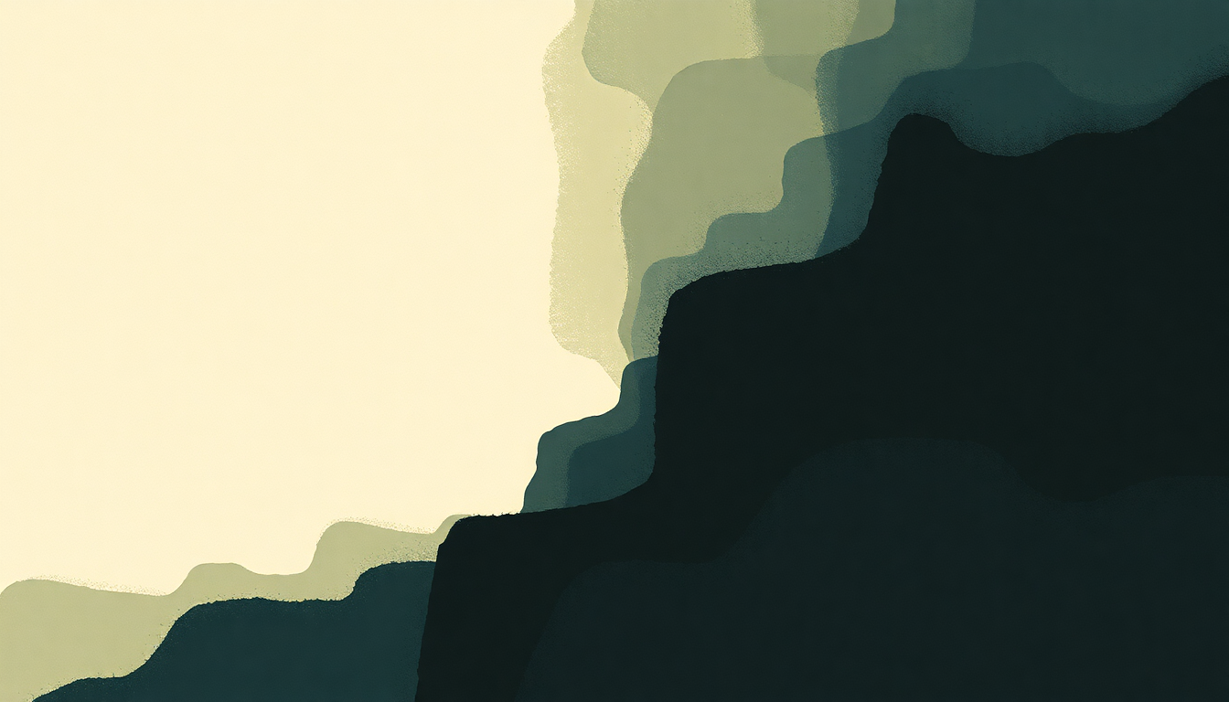 Fan-driven abstract illustration evoking the emotional arc of Faithful by Pearl Jam