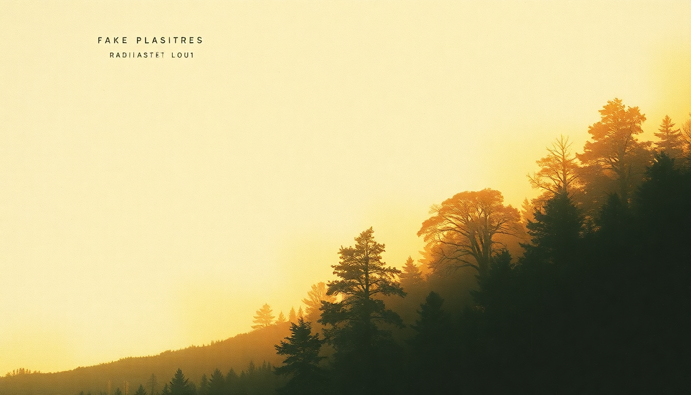 Fan-driven abstract illustration evoking the emotional arc of Fake Plastic Trees by Radiohead
