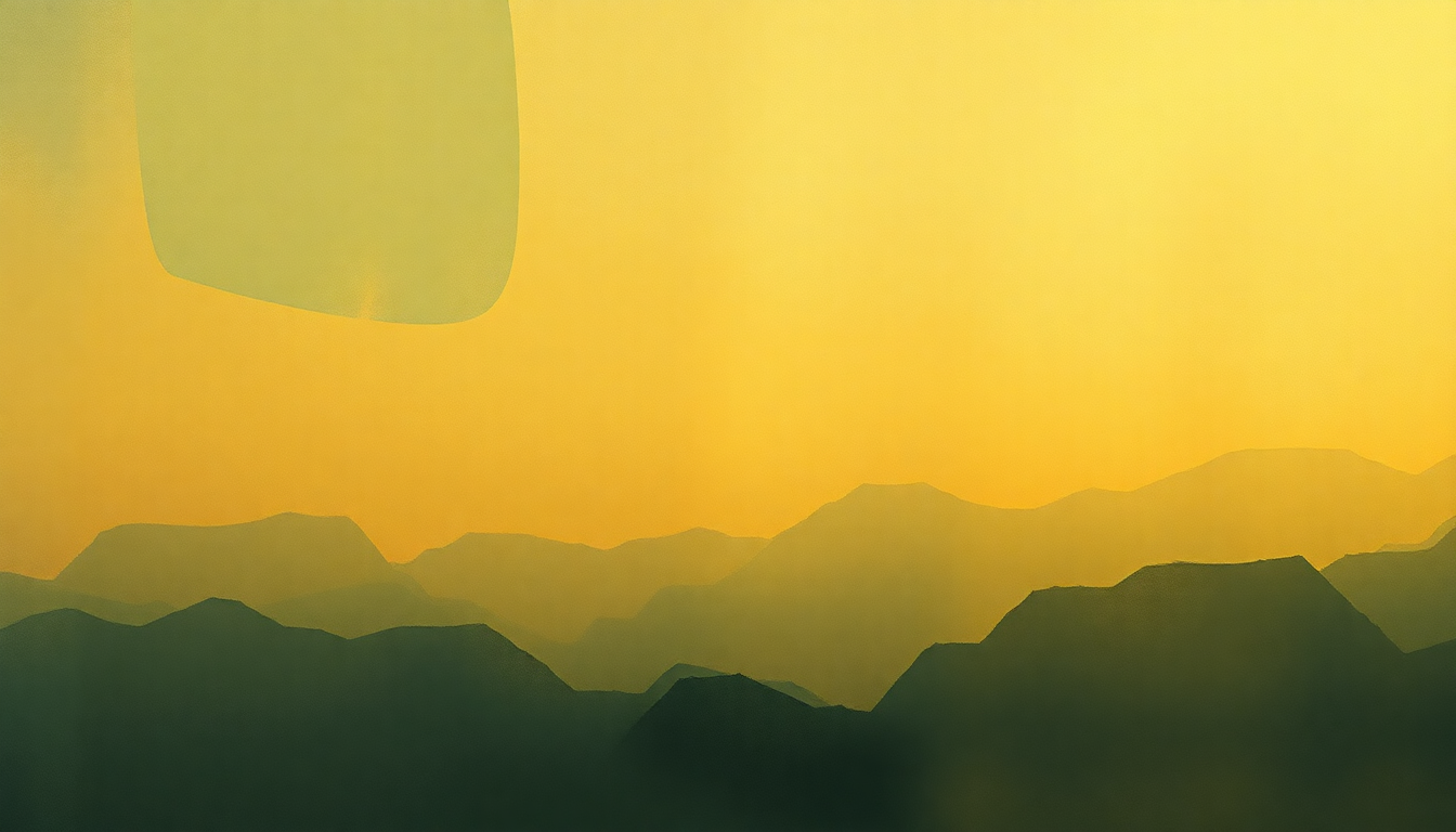 Fan-driven abstract illustration evoking the emotional arc of Fakin' It by Simon & Garfunkel