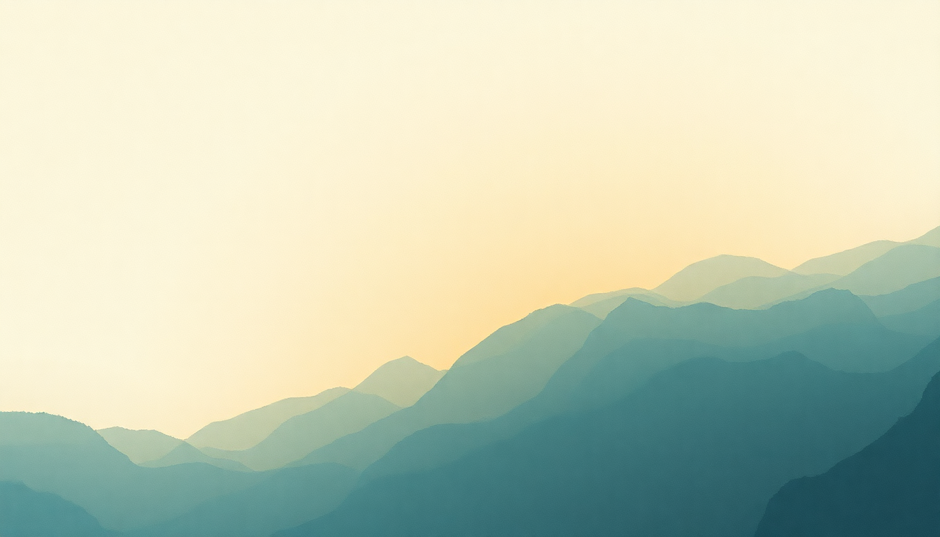Fan-driven abstract illustration evoking the emotional arc of Fall by Nick Mulvey