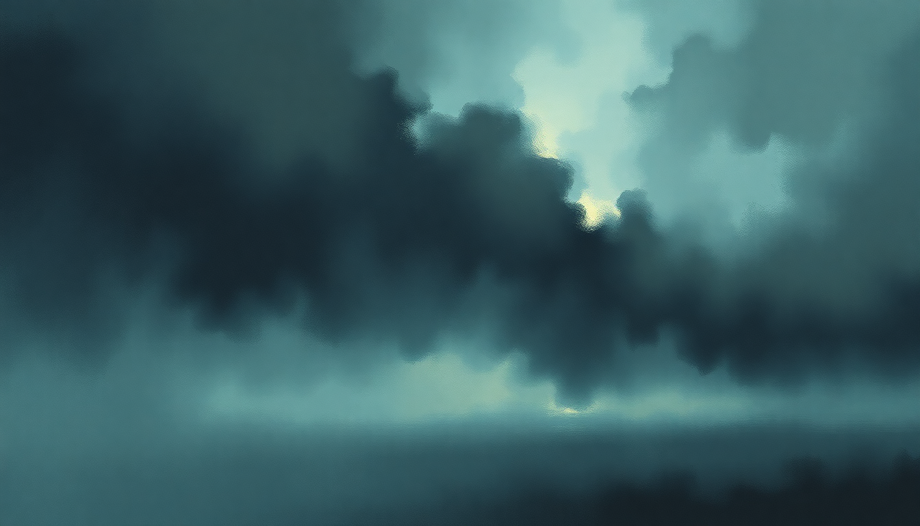 Fan-driven abstract illustration evoking the emotional arc of Falling Away from Me by Korn
