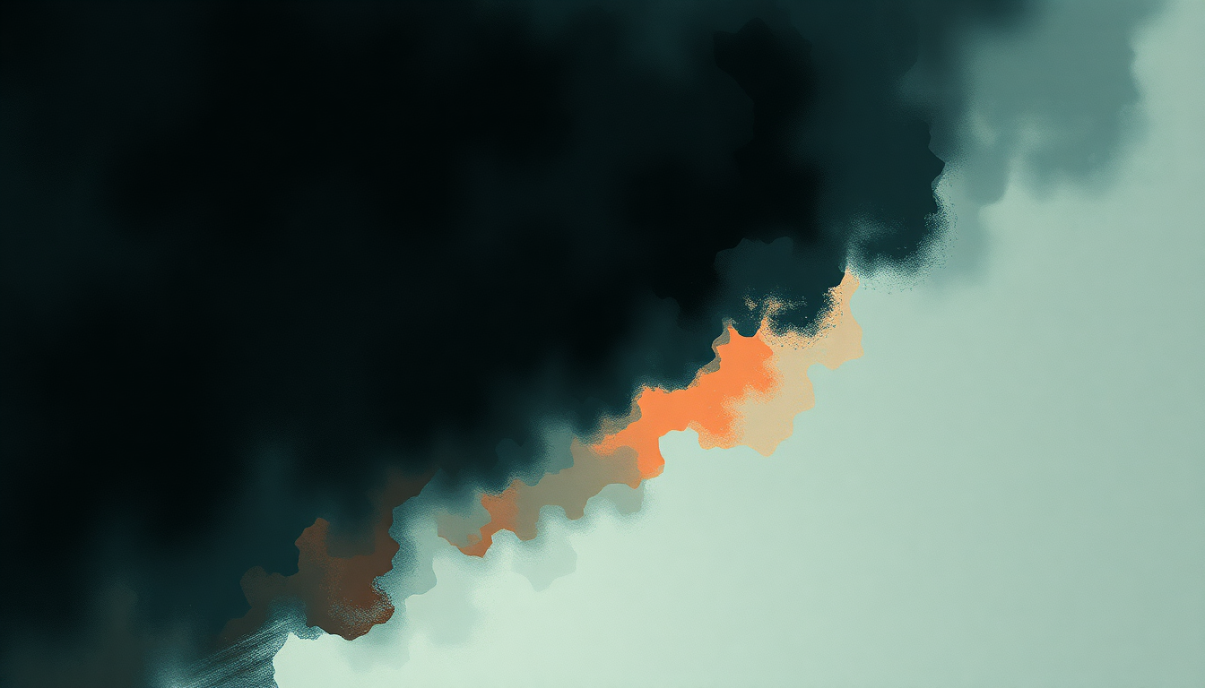 Fan-driven abstract illustration evoking the emotional arc of False Alarm by The Weeknd