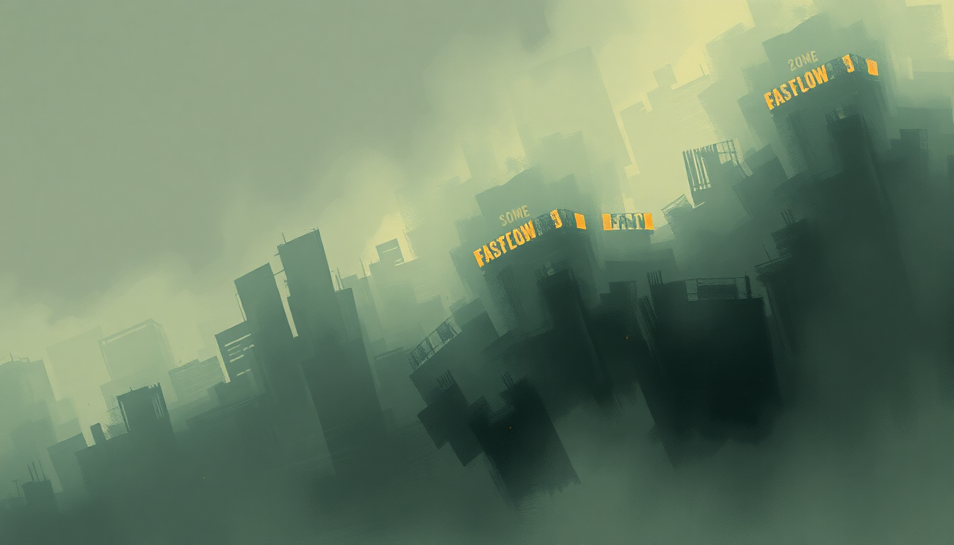 Fan-driven abstract illustration evoking the emotional arc of Famous by Kanye West