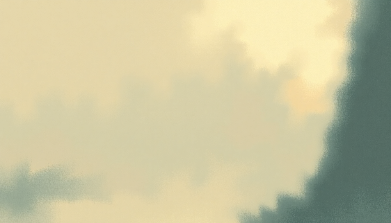 Fan-driven abstract illustration evoking the emotional arc of Far From Me by John Prine