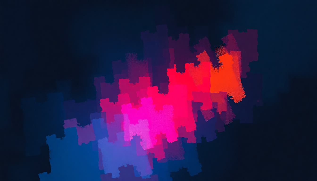 Fan-driven abstract illustration evoking the emotional arc of Fashion by David Bowie