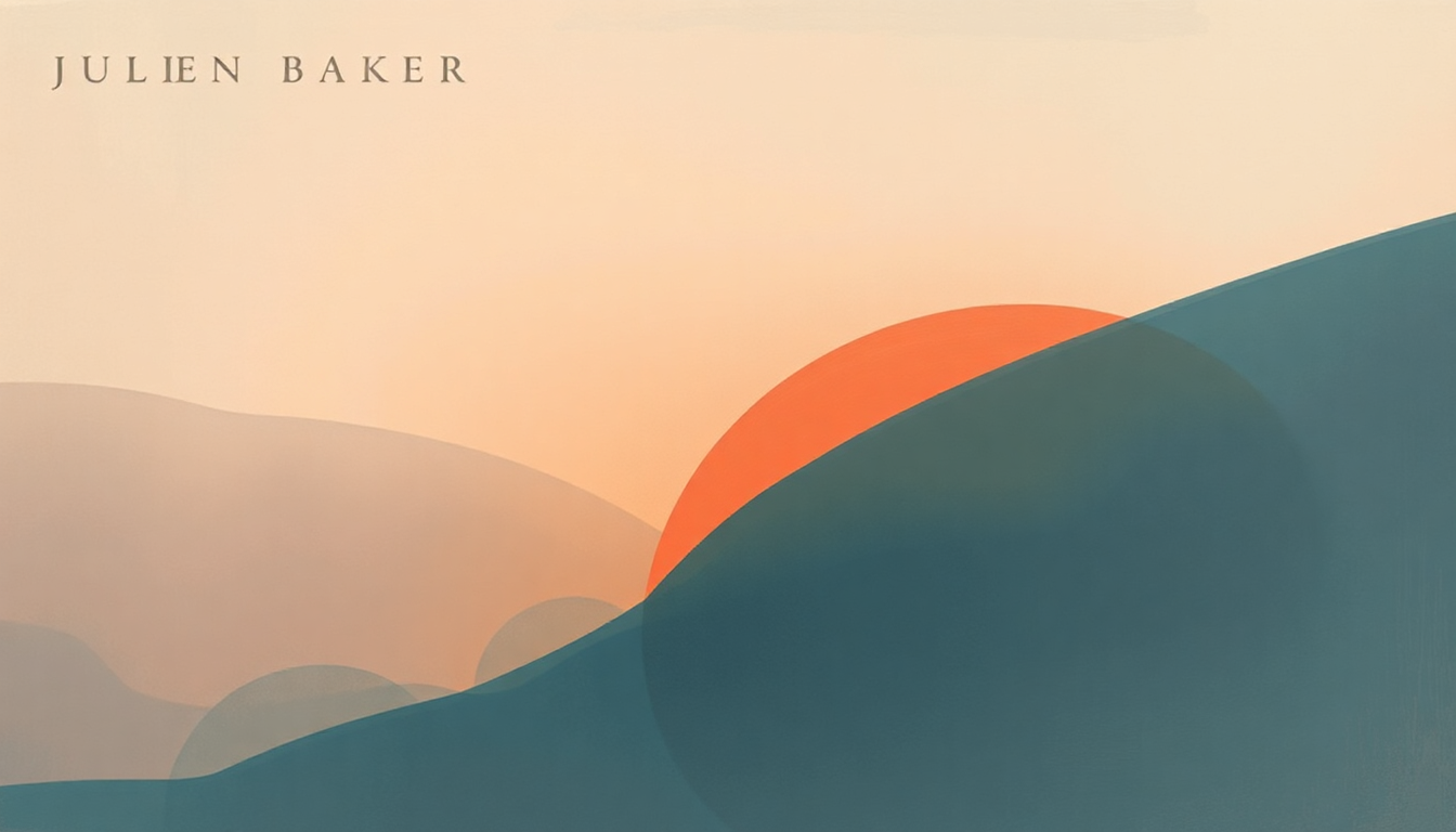 Fan-driven abstract illustration evoking the emotional arc of Favor by Julien Baker