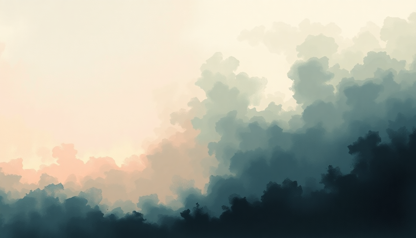 Fan-driven abstract illustration evoking the emotional arc of Fear of the Dawn by Jack White