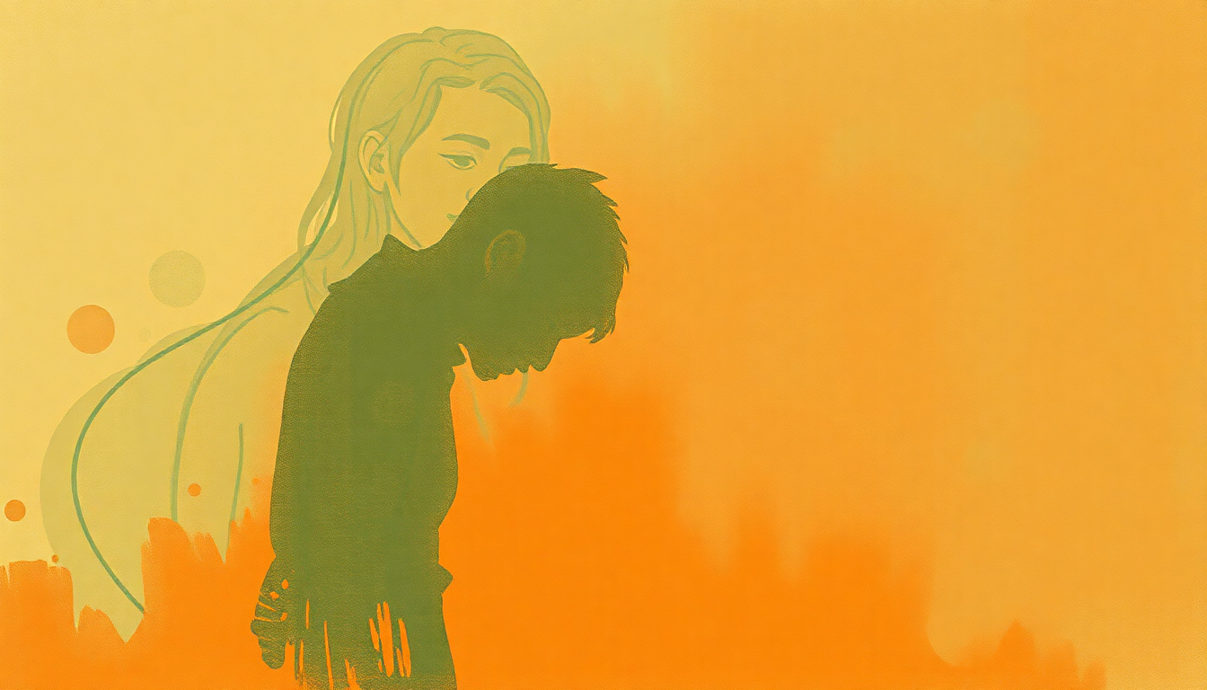 Fan-driven abstract illustration evoking the emotional arc of Feel It (Don't Fight It) by Sam Cooke