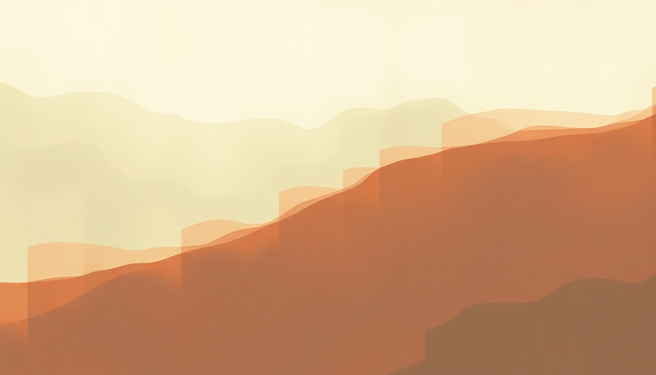 Fan-driven abstract illustration evoking the emotional arc of Feels Like We Only Go Backwards by Tame Impala