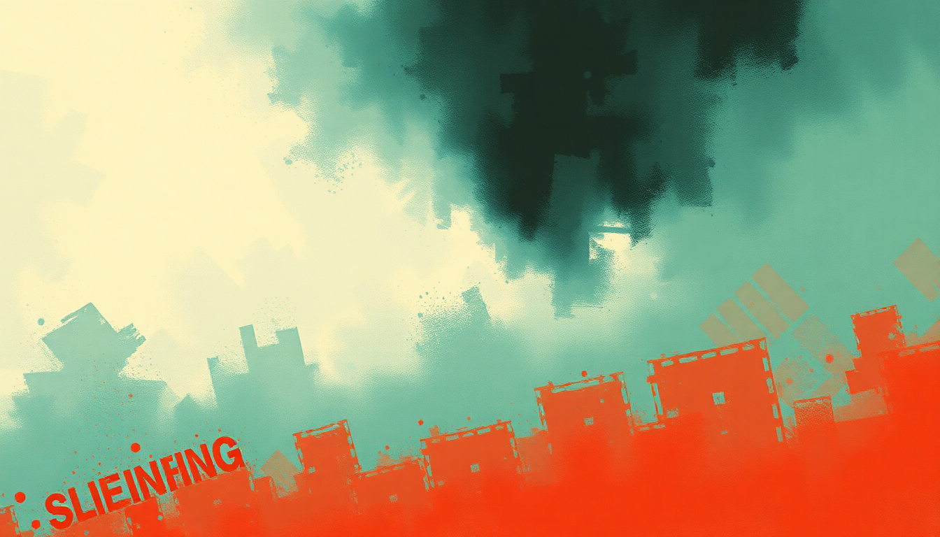 Fan-driven abstract illustration evoking the emotional arc of Fell in Love with a Girl by The White Stripes