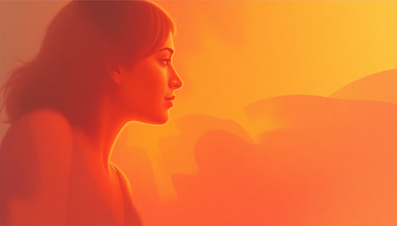 Fan-driven abstract illustration evoking the emotional arc of Femininity by Eric Benet