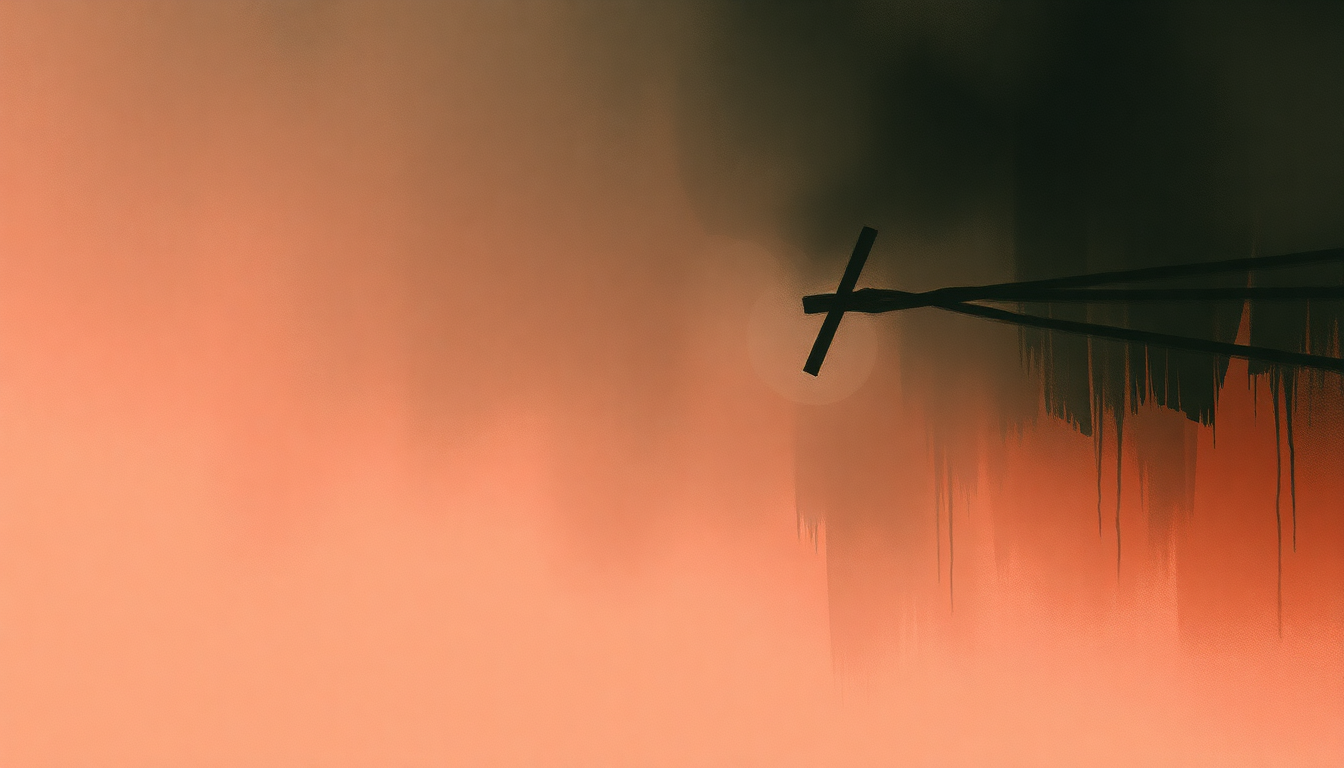 Fan-driven abstract illustration evoking the emotional arc of Feral by Radiohead