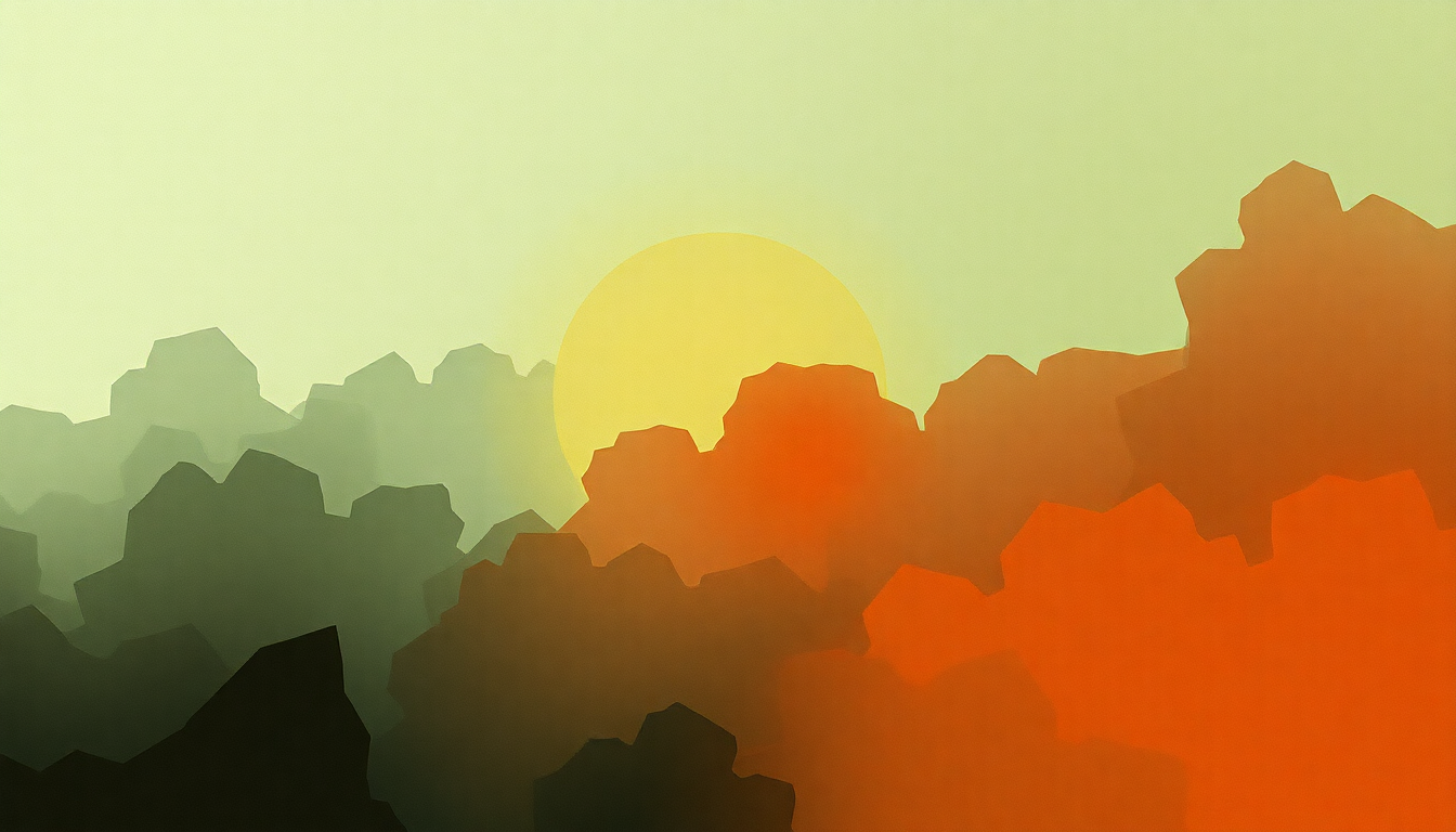 Fan-driven abstract illustration evoking the emotional arc of Figaro by MF DOOM