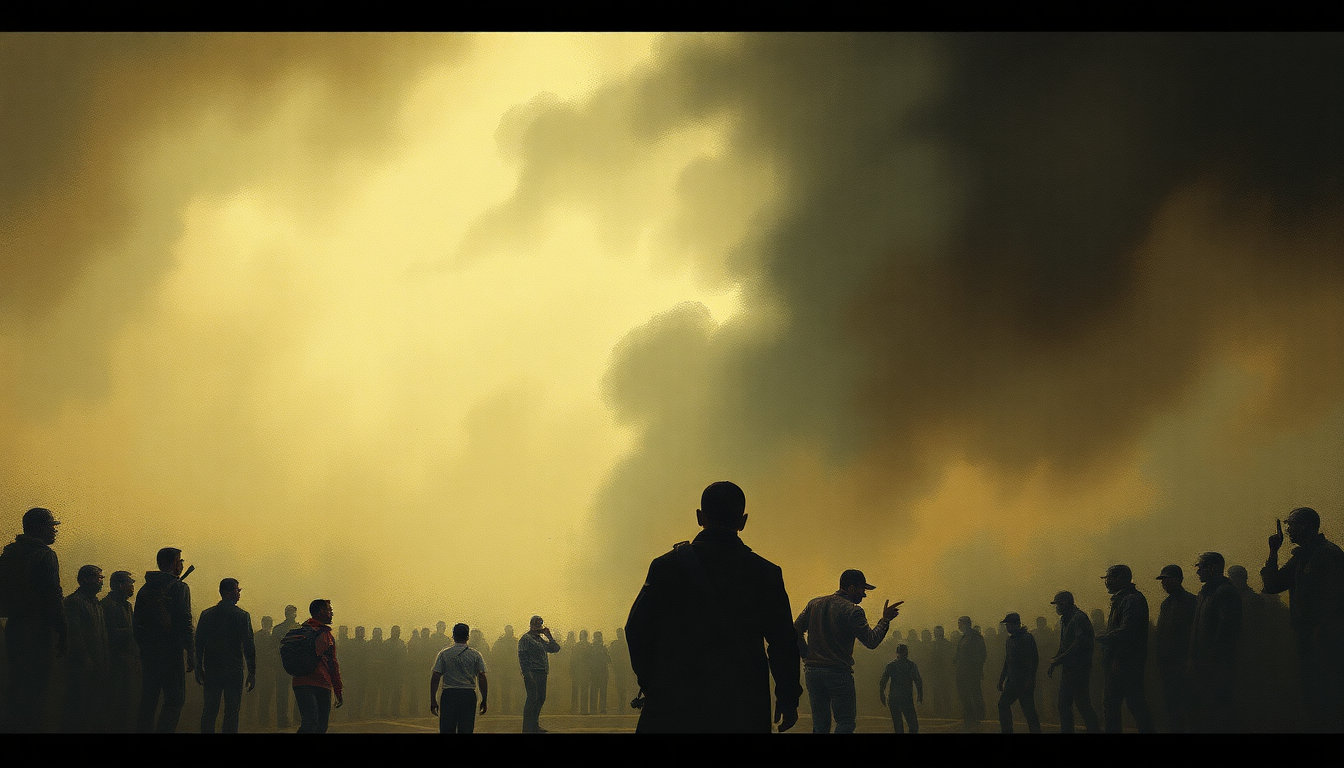 Fan-driven abstract illustration evoking the emotional arc of Fight the Power by Public Enemy