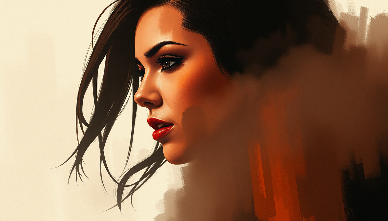 Fan-driven abstract illustration evoking the emotional arc of Fighter by Christina Aguilera