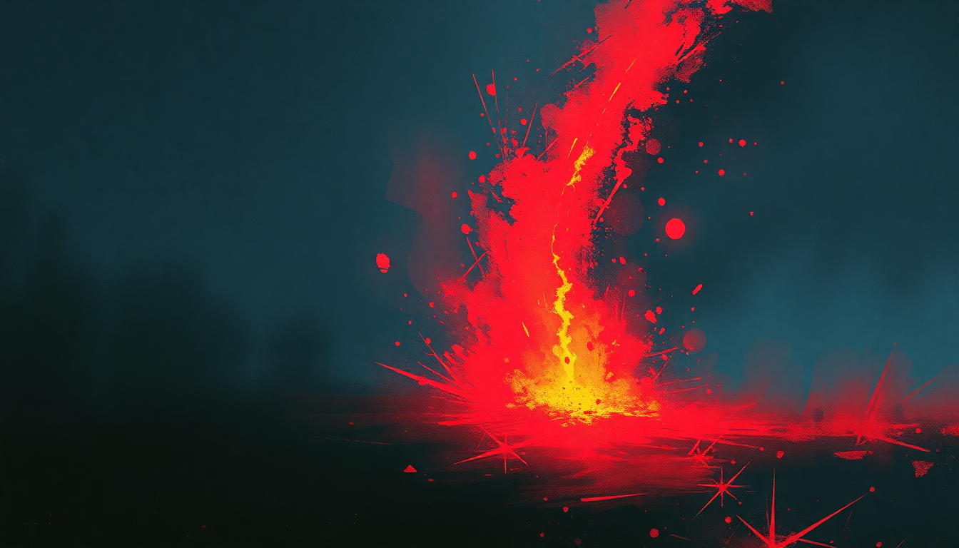 Fan-driven abstract illustration evoking the emotional arc of Filler by Minor Threat