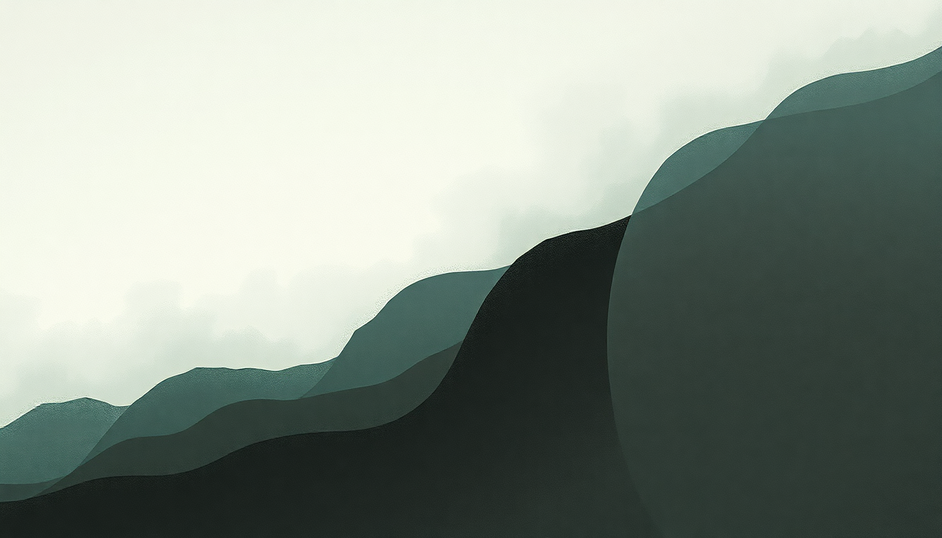Fan-driven abstract illustration evoking the emotional arc of Final Breath by Pelican