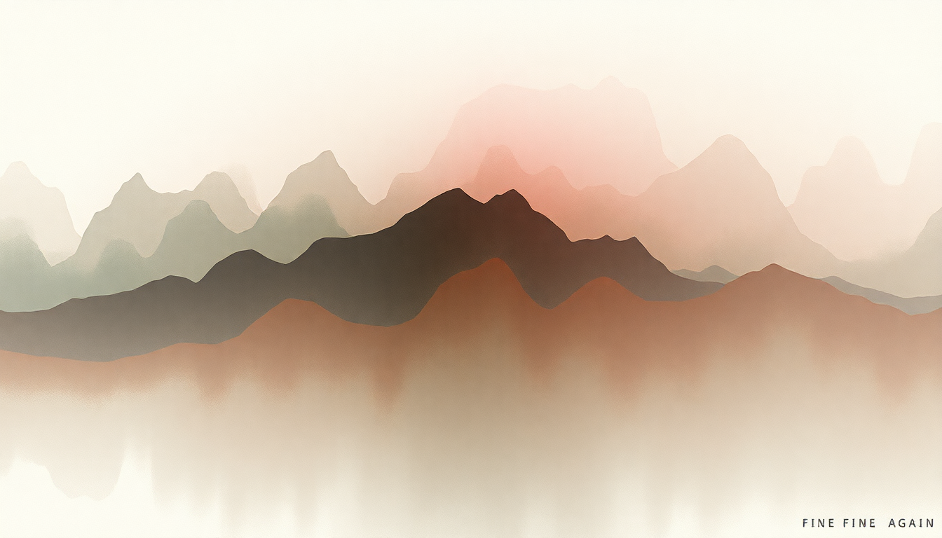 Fan-driven abstract illustration evoking the emotional arc of Fine Again by Seether