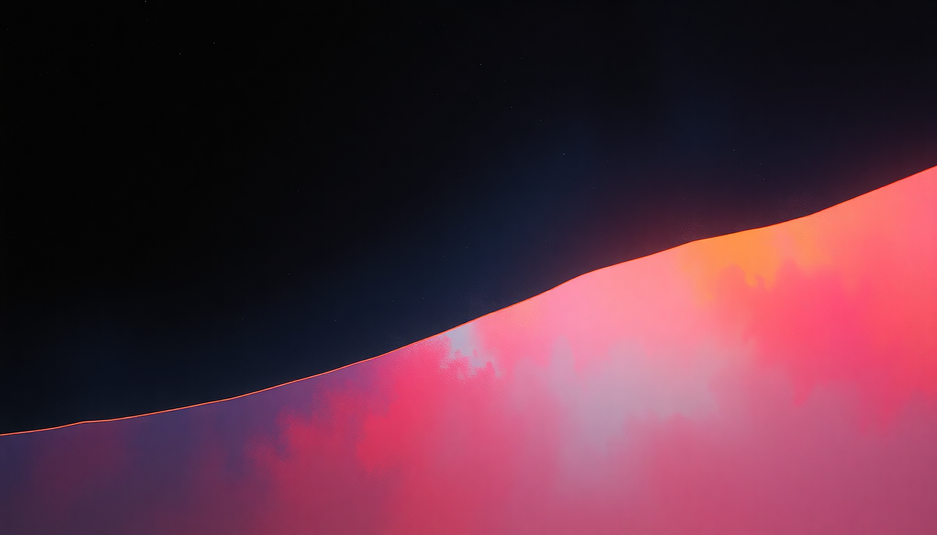 Fan-driven abstract illustration evoking the emotional arc of Fine Time by New Order