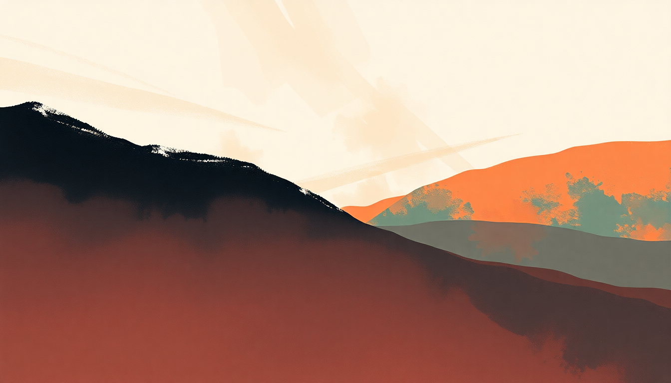 Fan-driven abstract illustration evoking the emotional arc of Finesse by Bruno Mars