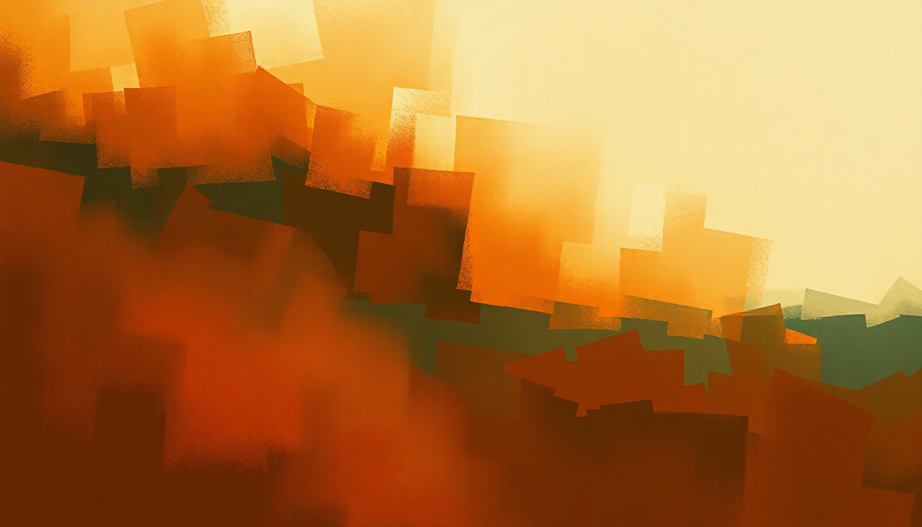 Fan-driven abstract illustration evoking the emotional arc of Fire and Water by Wilson Pickett