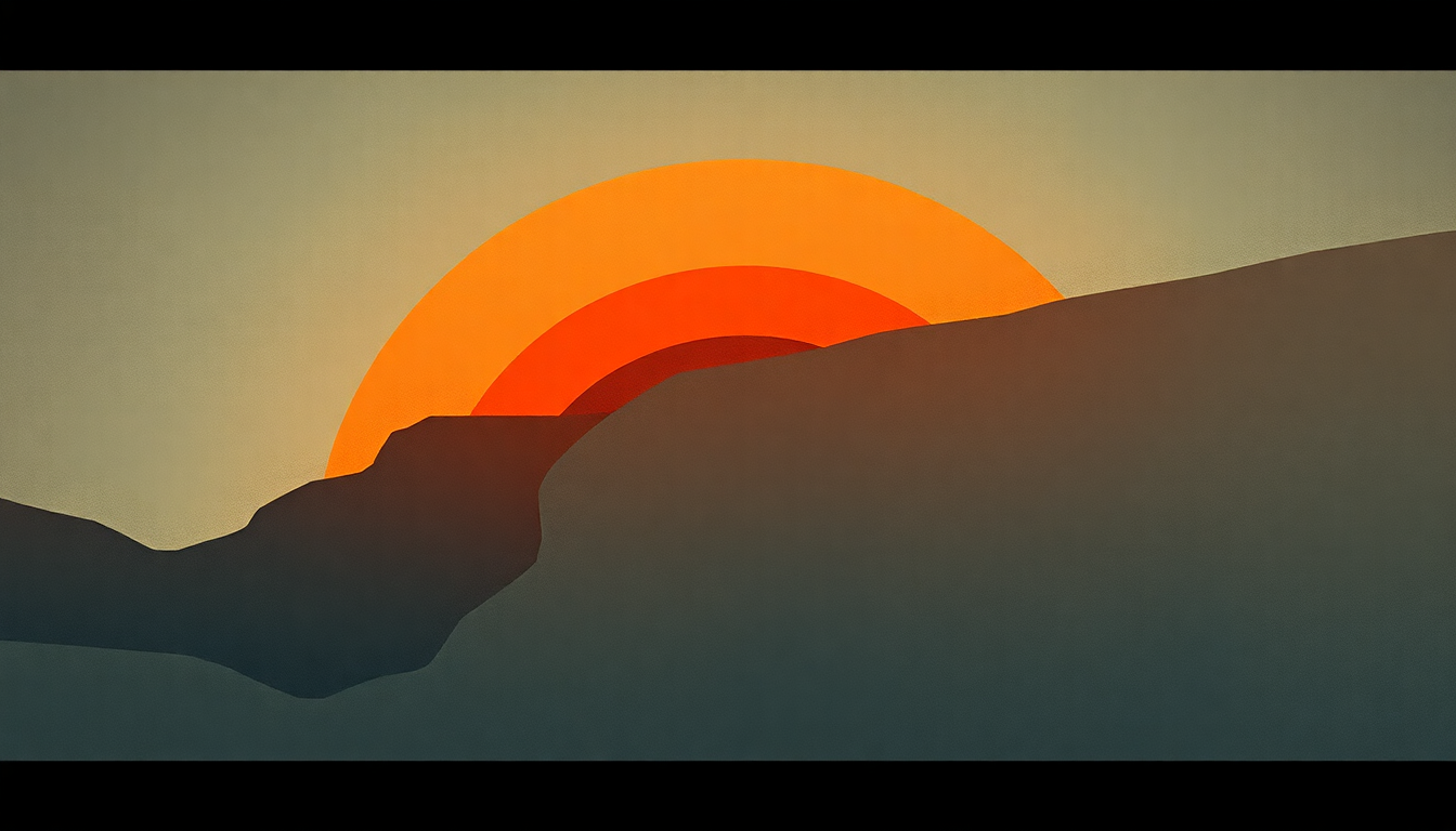Fan-driven abstract illustration evoking the emotional arc of Fire Away by Chris Stapleton