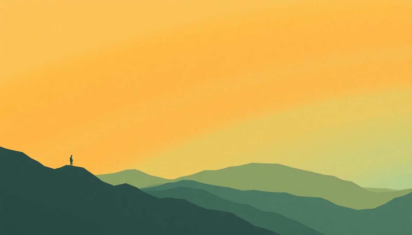 Fan-driven abstract illustration evoking the emotional arc of Fire on the Mountain by Grateful Dead