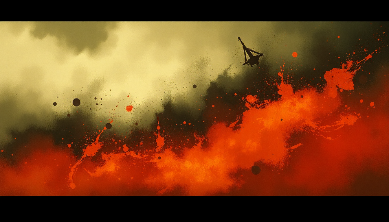 Fan-driven abstract illustration evoking the emotional arc of Firestarter by The Prodigy