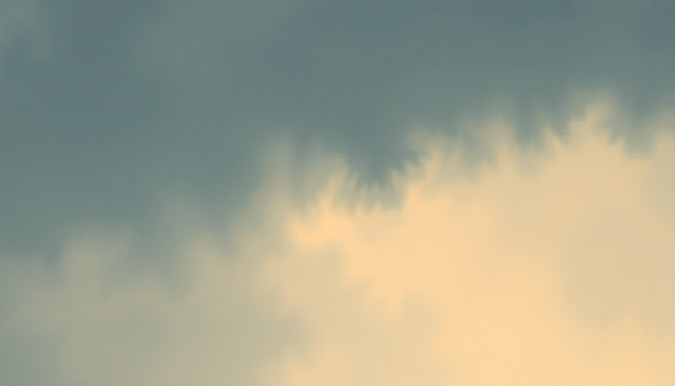Fan-driven abstract illustration evoking the emotional arc of First Day of My Life by Bright Eyes