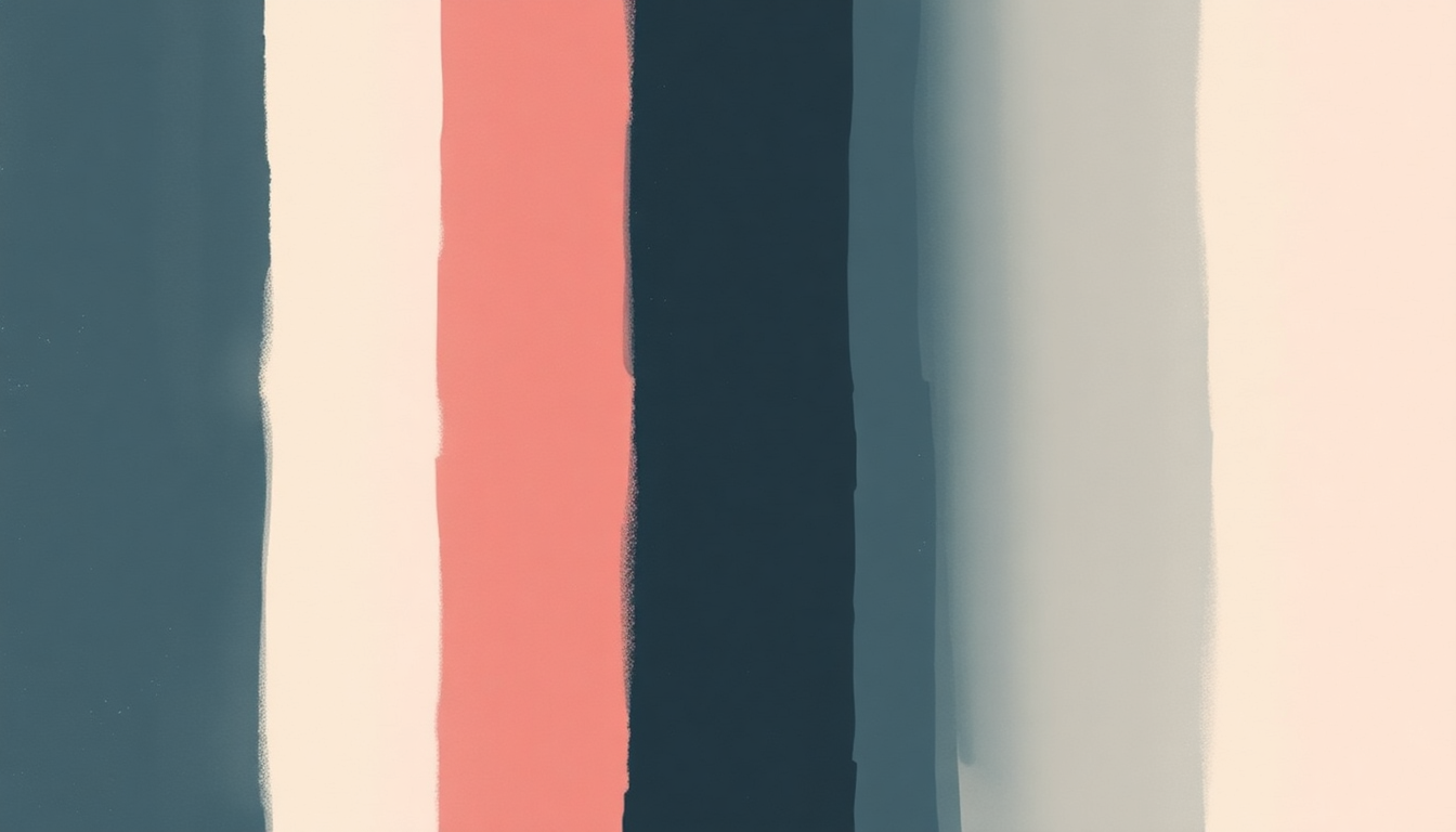 Fan-driven abstract illustration evoking the emotional arc of First Love / Late Spring by Mitski