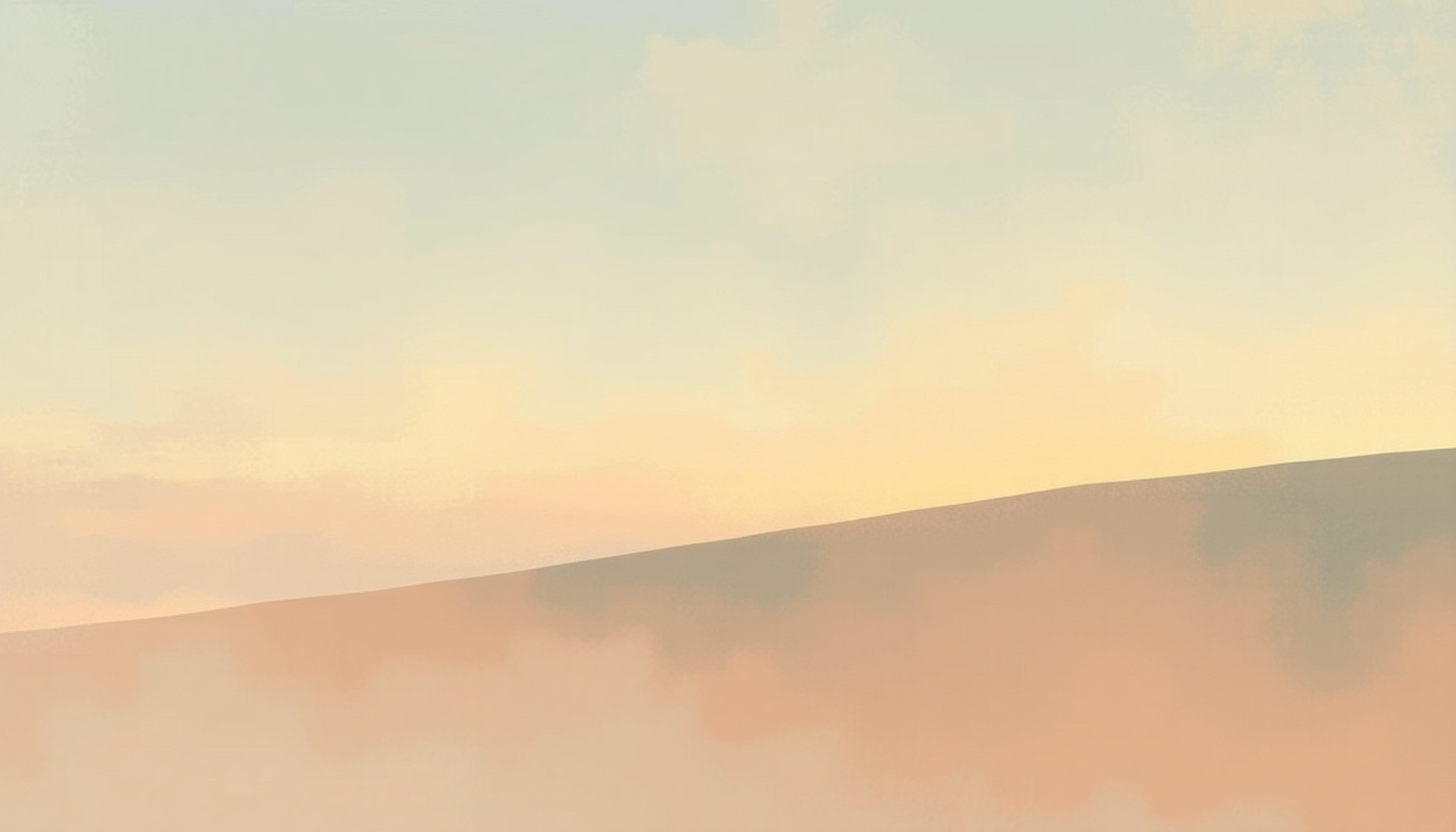 Fan-driven abstract illustration evoking the emotional arc of First Step by Hans Zimmer