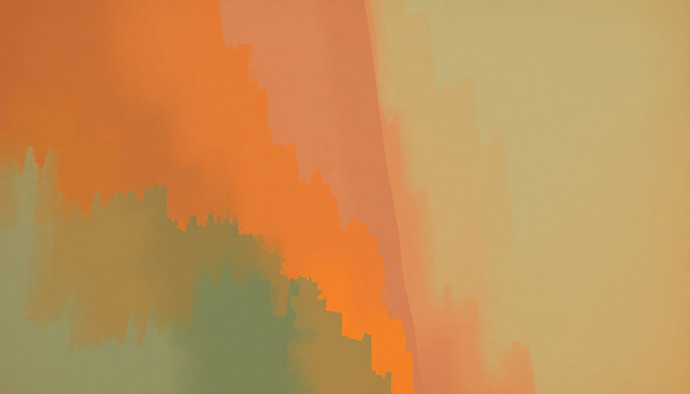 Fan-driven abstract illustration evoking the emotional arc of First Taste of Love by Ben E King