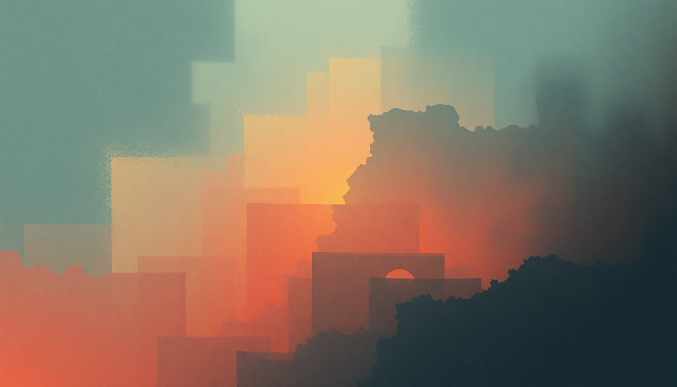 Fan-driven abstract illustration evoking the emotional arc of Fistful of Tears by Maxwell