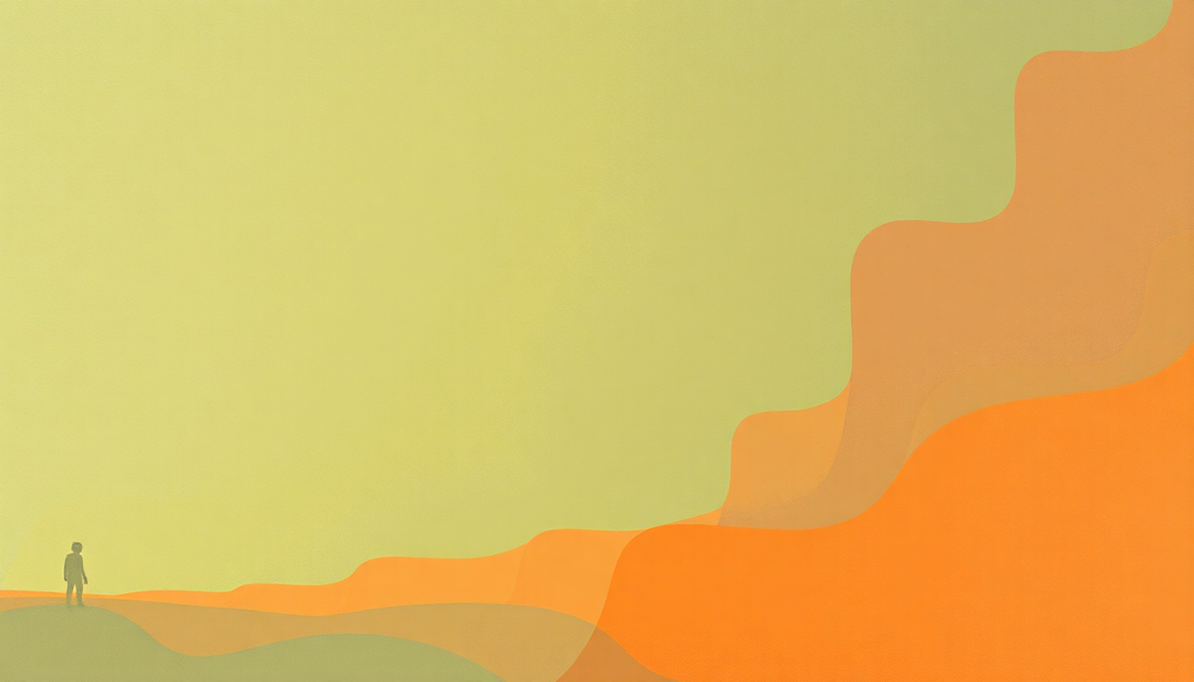 Fan-driven abstract illustration evoking the emotional arc of Five Years by David Bowie