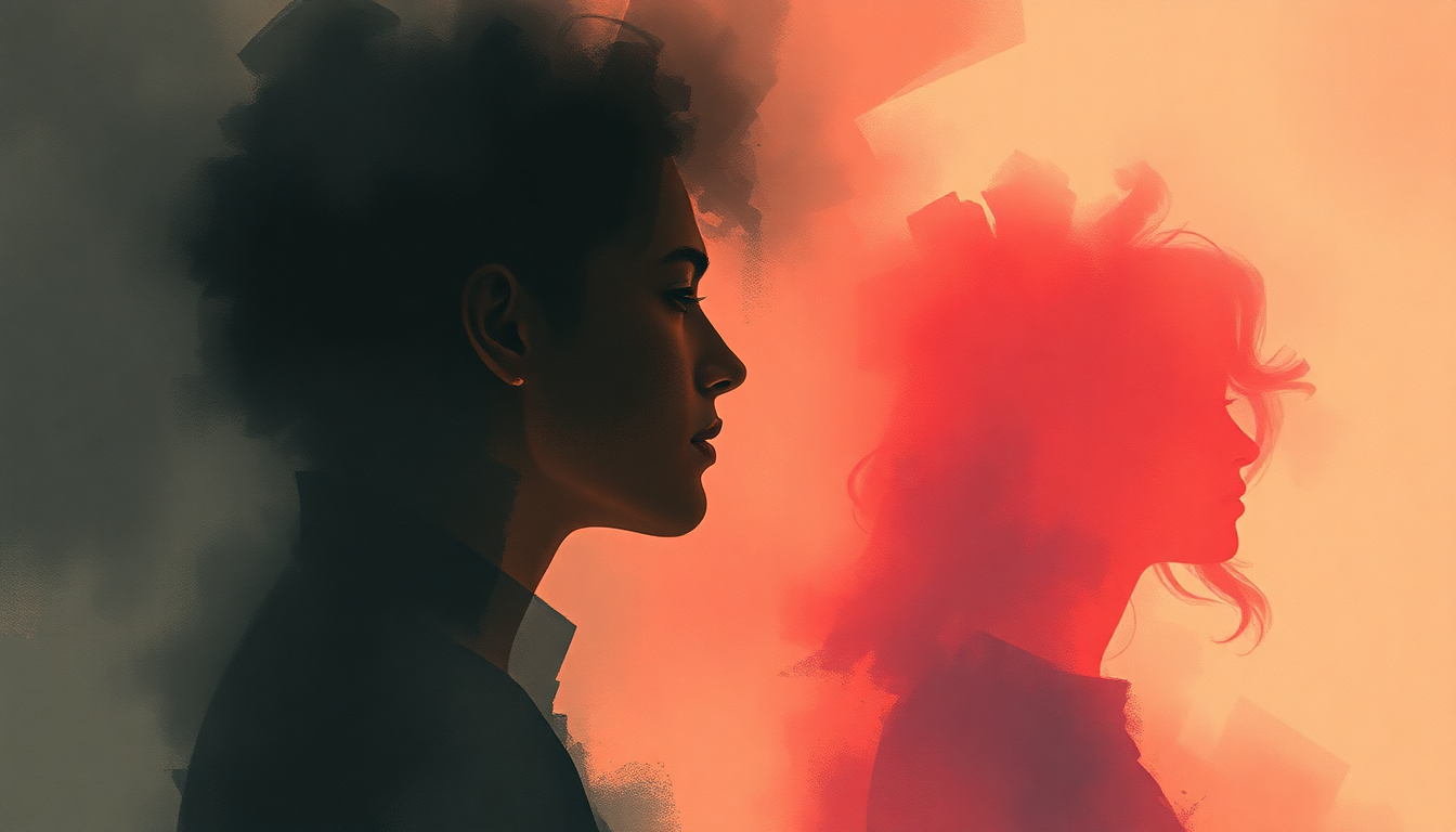 Fan-driven abstract illustration evoking the emotional arc of F**kin' Perfect by P!nk
