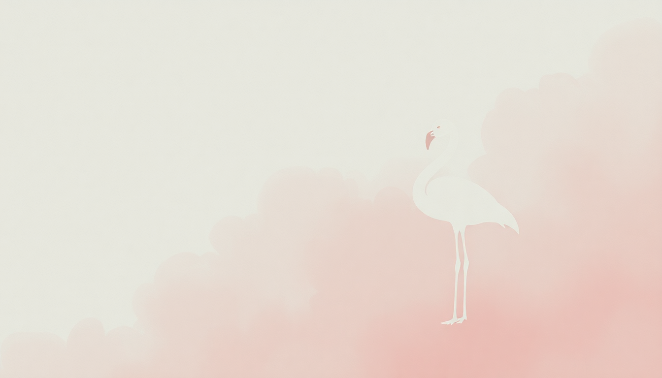 Fan-driven abstract illustration evoking the emotional arc of Flamingo by Clifford Brown