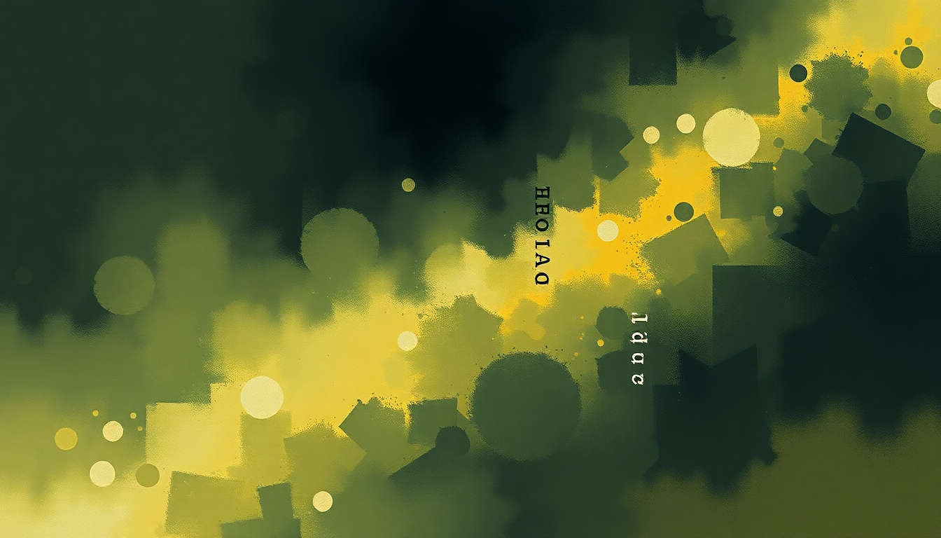 Fan-driven abstract illustration evoking the emotional arc of Flight of the Bumblebee by Lang Lang