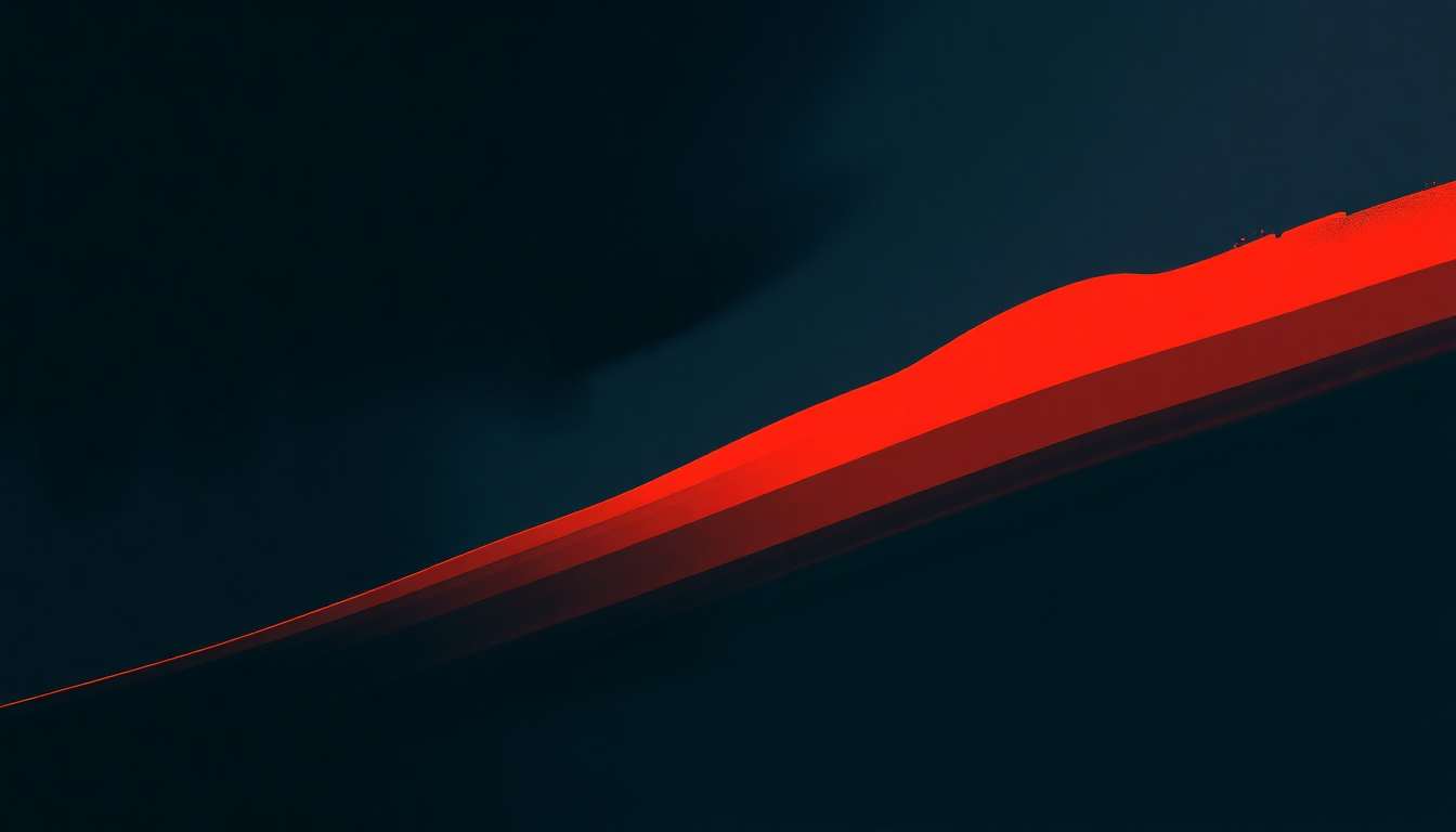 Fan-driven abstract illustration evoking the emotional arc of Follow the Leader by Eric B and Rakim