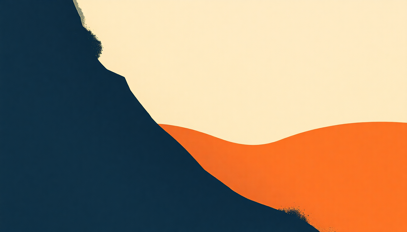 Fan-driven abstract illustration evoking the emotional arc of Foot Forward by James Blake