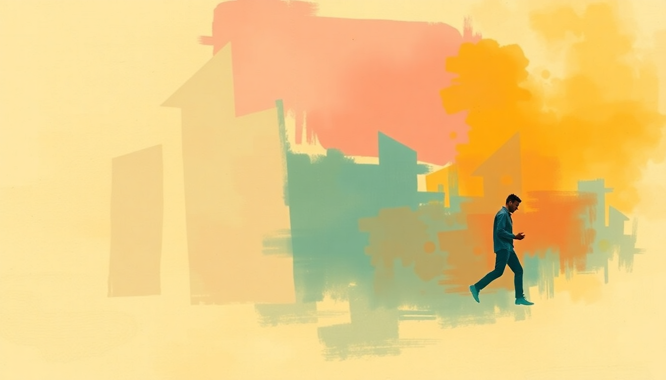 Fan-driven abstract illustration evoking the emotional arc of Foot Stompin' by Link Wray