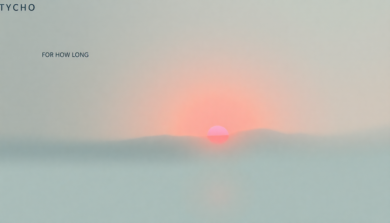 Fan-driven abstract illustration evoking the emotional arc of For How Long by Tycho