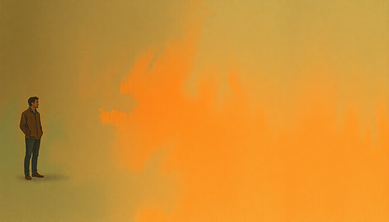 Fan-driven abstract illustration evoking the emotional arc of For Lovin' Me by Gordon Lightfoot