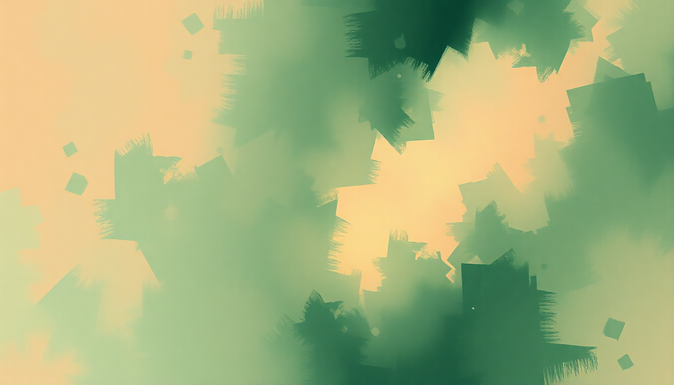 Fan-driven abstract illustration evoking the emotional arc of For Reverend Green by Animal Collective