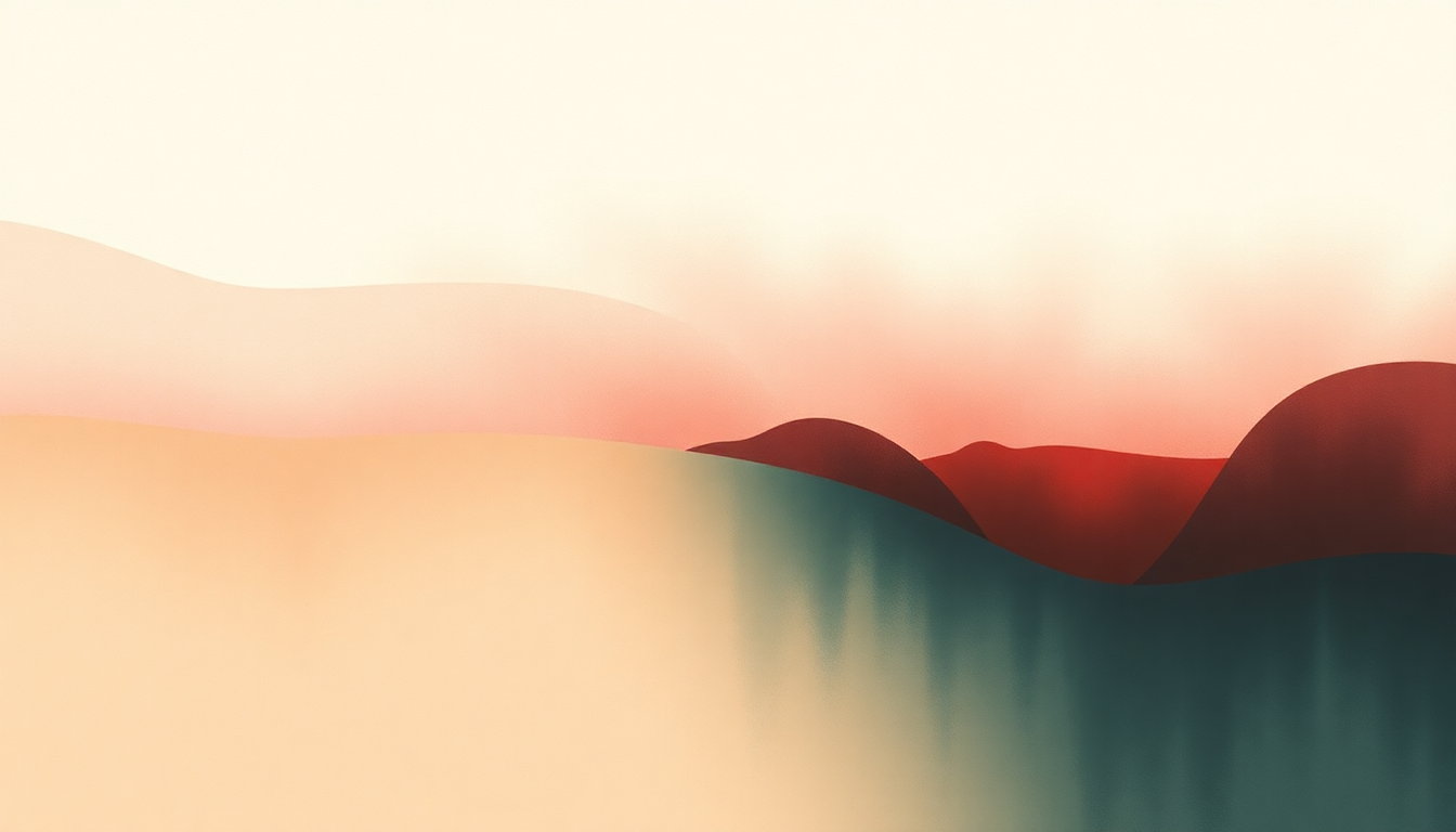 Fan-driven abstract illustration evoking the emotional arc of For Sure by American Football