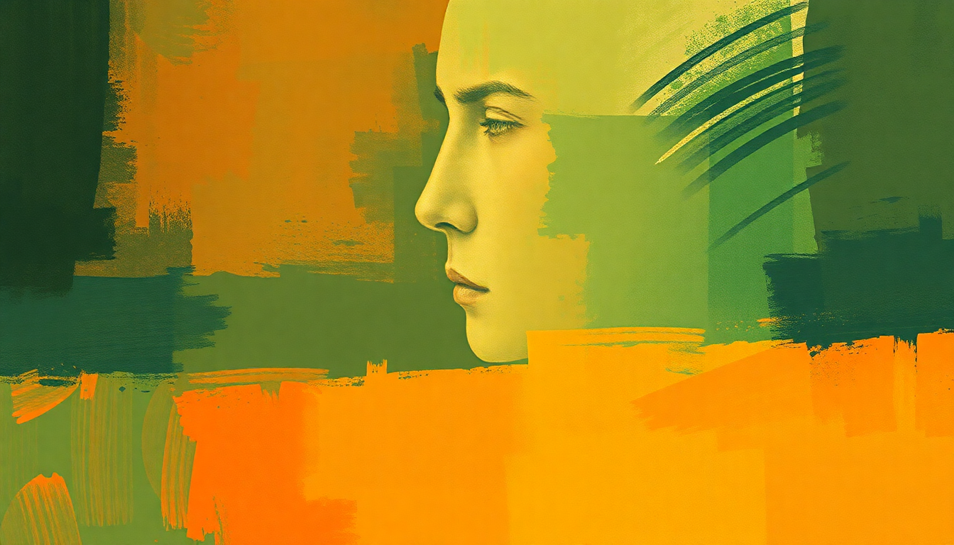 Fan-driven abstract illustration evoking the emotional arc of Forca Estranha by Gal Costa