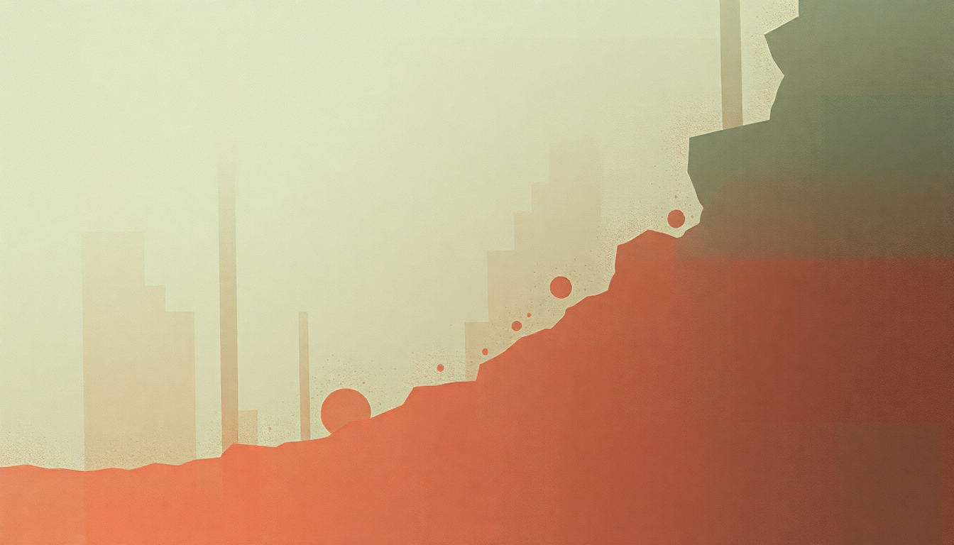 Fan-driven abstract illustration evoking the emotional arc of Foreclosure of a Dream by Megadeth