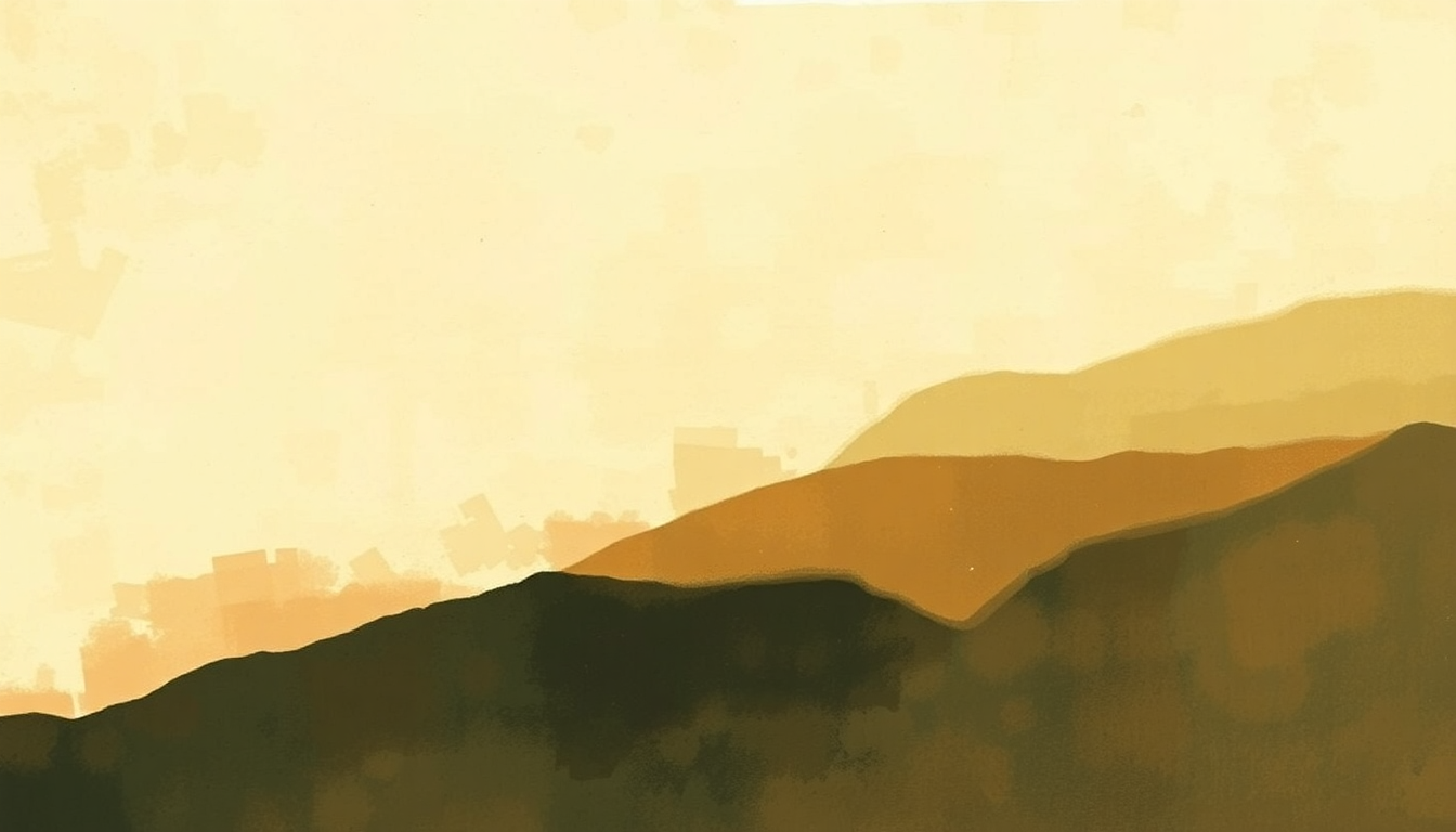 Fan-driven abstract illustration evoking the emotional arc of Forerunner by Ornette Coleman