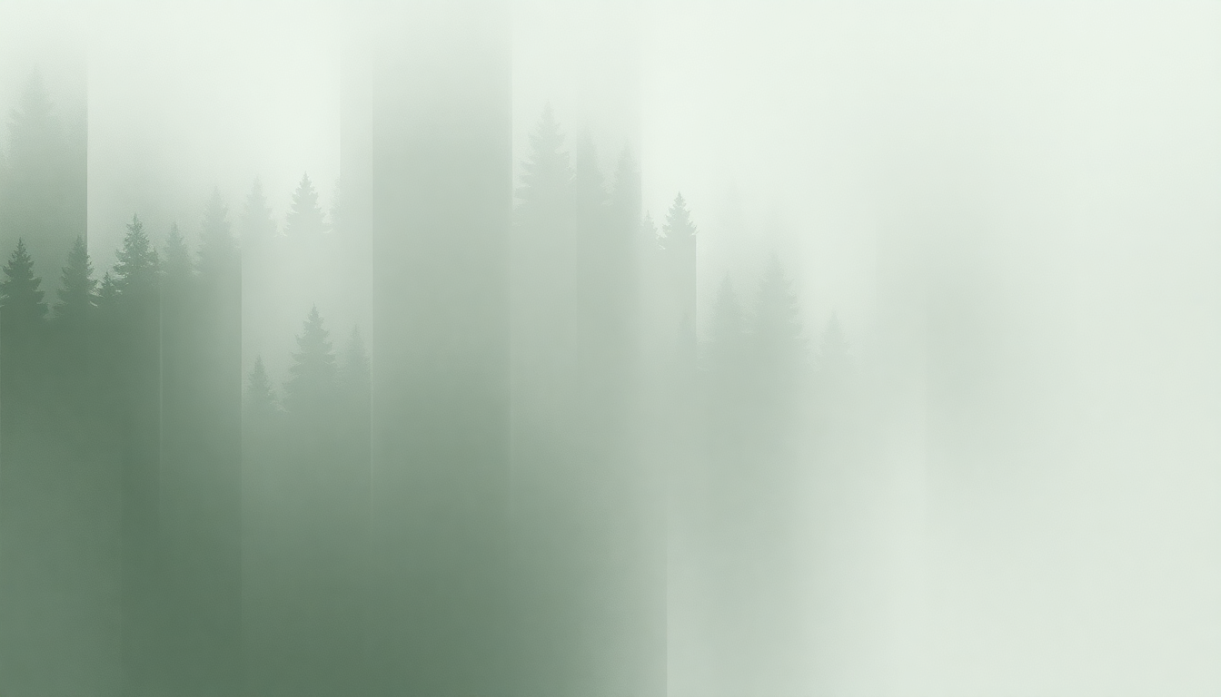 Fan-driven abstract illustration evoking the emotional arc of Forest Murmurs by Wagner