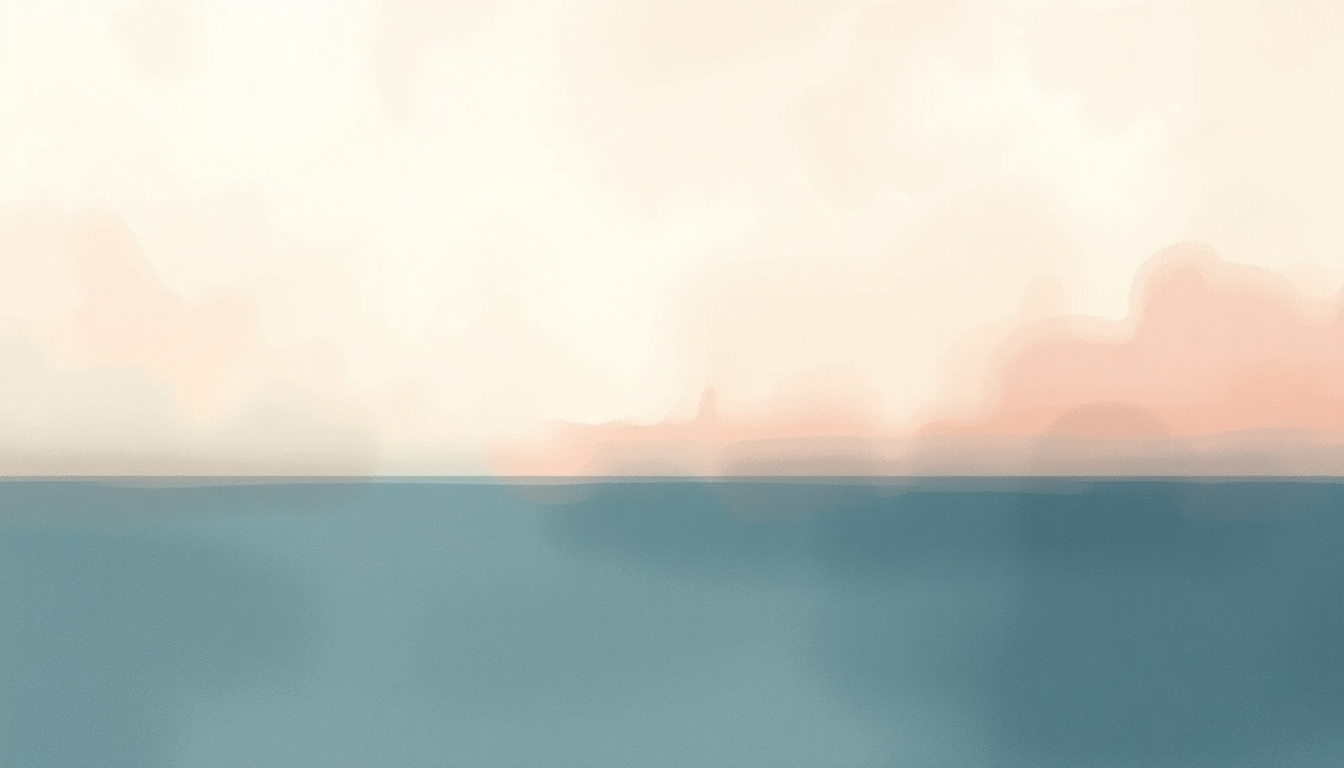 Fan-driven abstract illustration evoking the emotional arc of Forever (Sailing) by Snail Mail